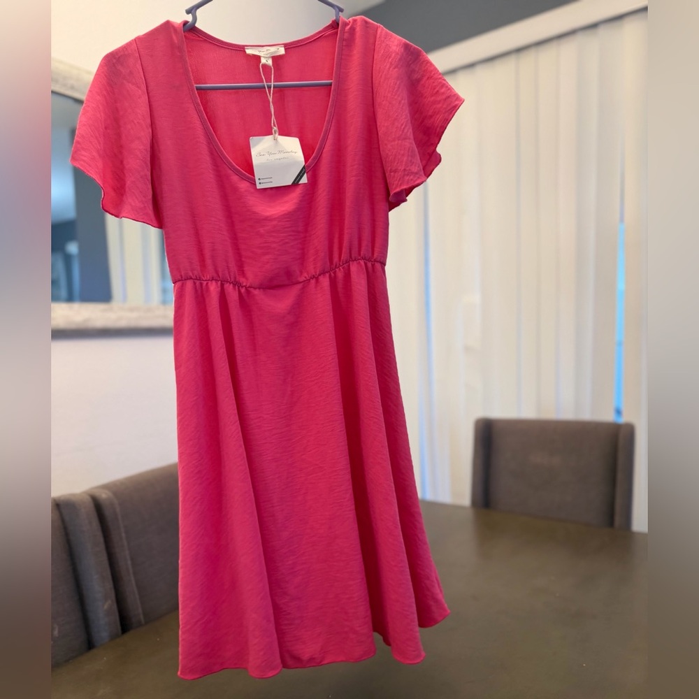 See You Monday Vibrant Pink Dress